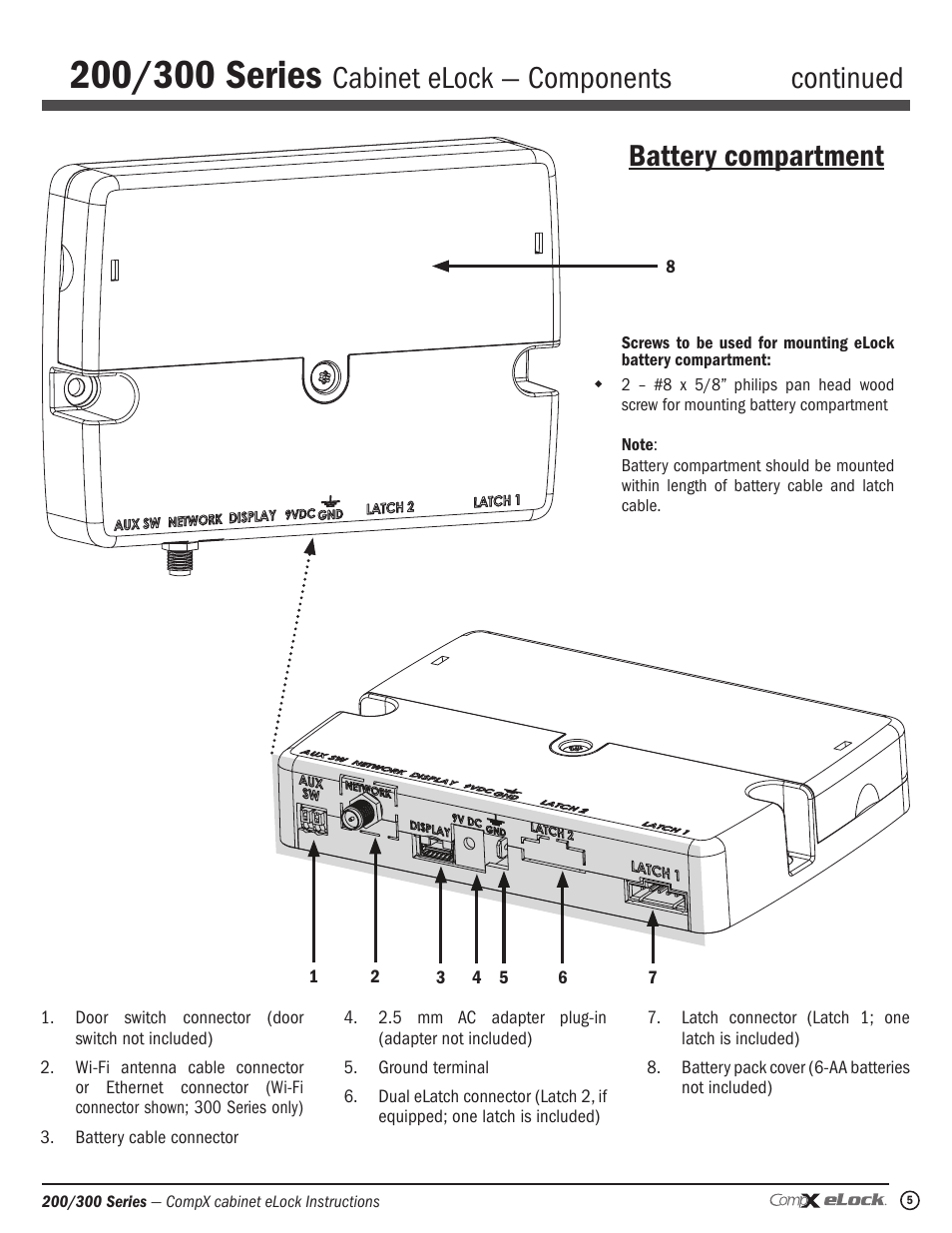 CompX eLock Network Cabinet User Manual | Page 5 / 12