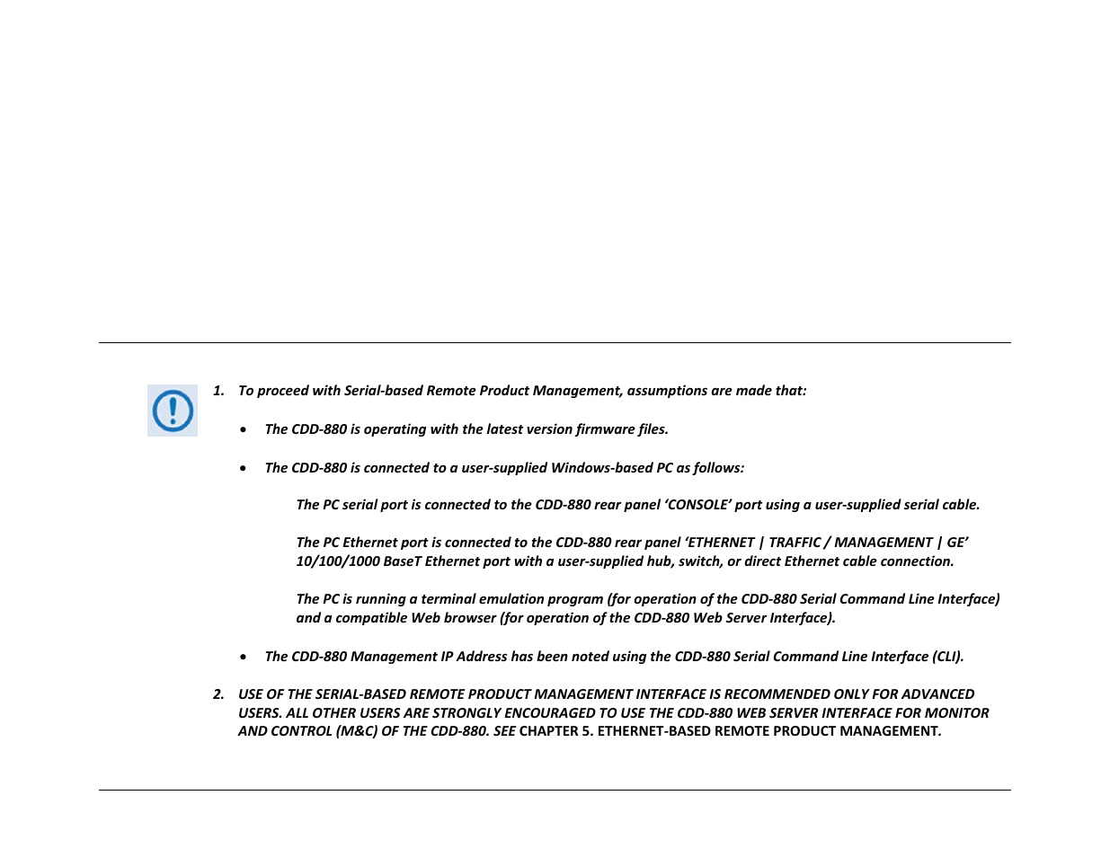 Chapter 6. serial-based remote product management, 1 introduction | Comtech EF Data CDD-880 User Manual | Page 101 / 124