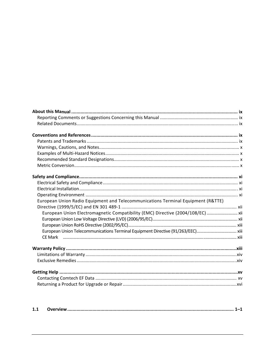 Comtech EF Data CDD-880 User Manual | Page 5 / 124