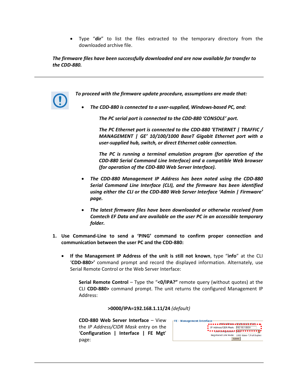 4 performing the ethernet ftp upload procedure | Comtech EF Data CDD-880 User Manual | Page 58 / 124