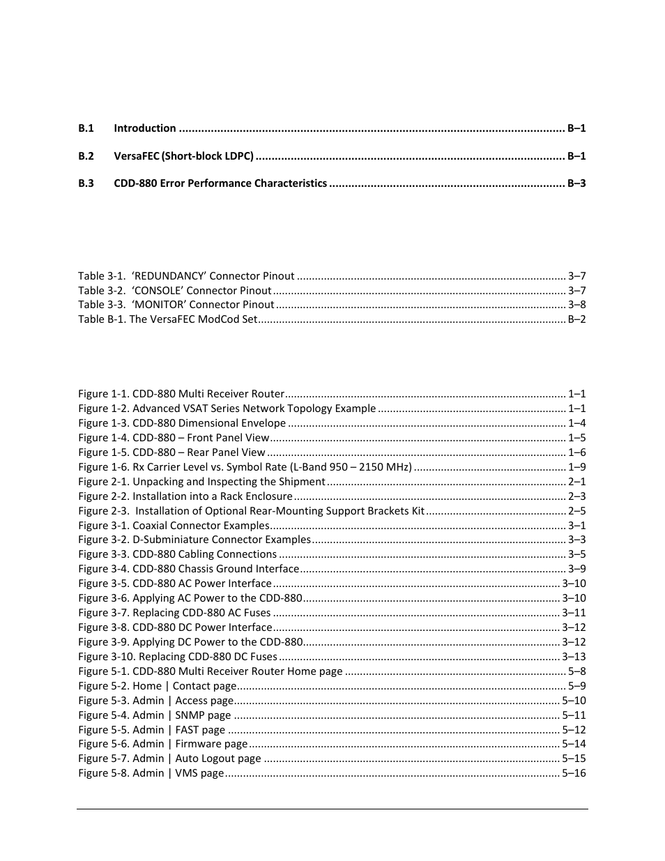 Tables, Figures | Comtech EF Data CDD-880 User Manual | Page 9 / 124