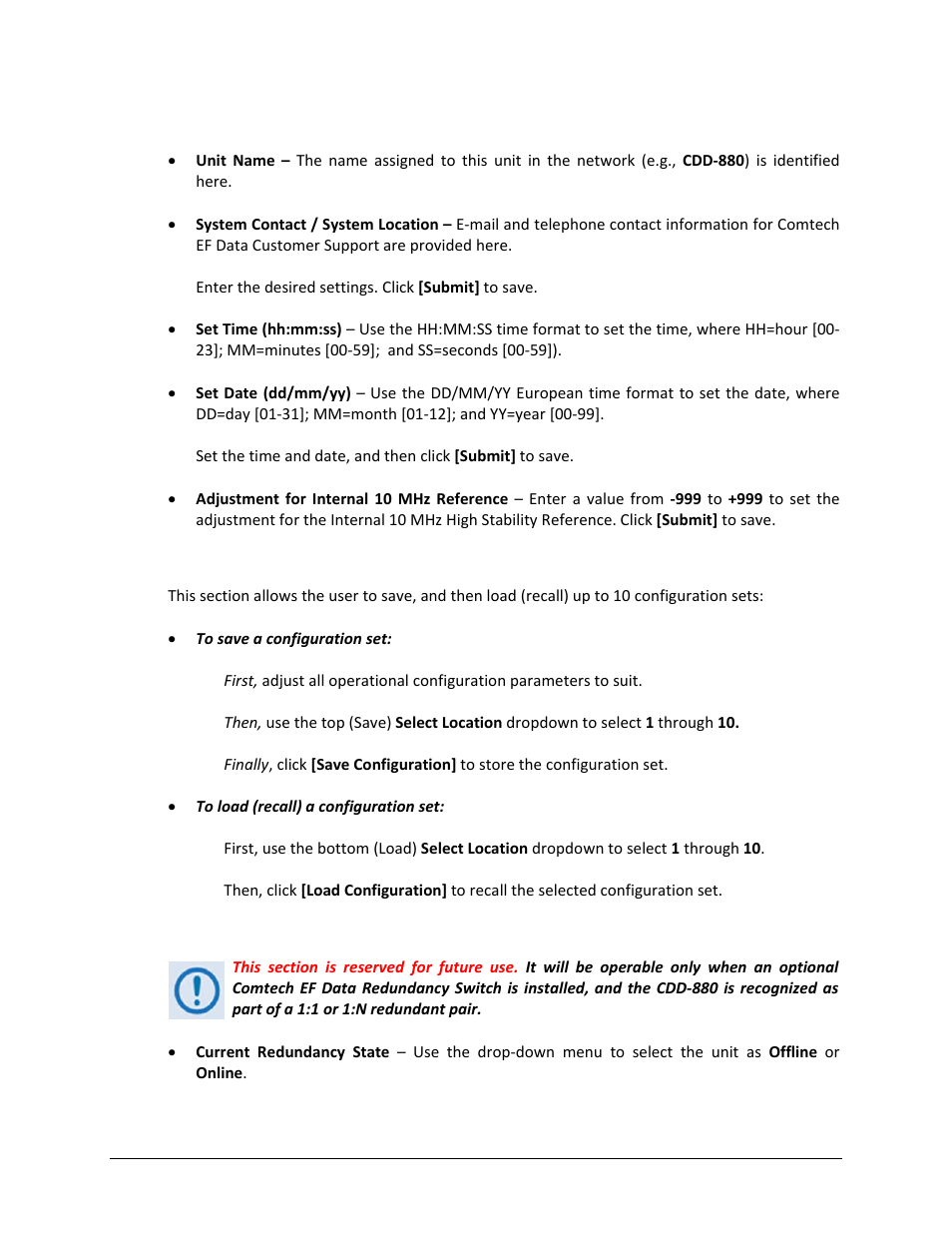 Comtech EF Data CDD-880 User Manual | Page 98 / 124