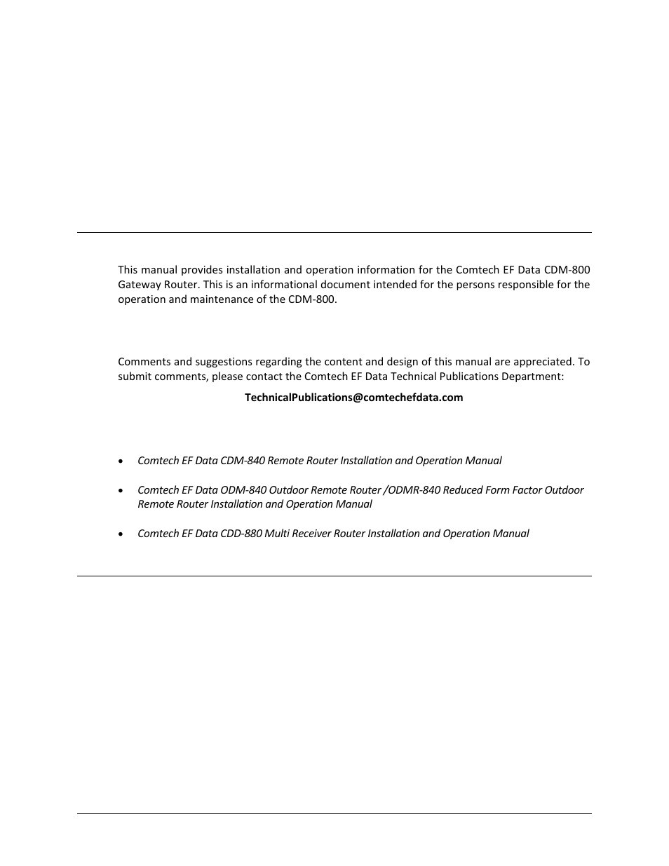 Preface, About this manual, Related documents | Conventions and references, Patents and trademarks | Comtech EF Data CDM-800 User Manual | Page 11 / 130