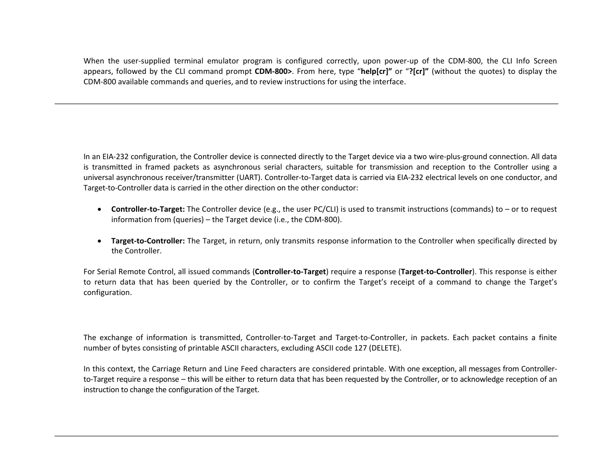 2 remote commands and queries overview, 1 basic protocol, 2 packet structure | Comtech EF Data CDM-800 User Manual | Page 111 / 130