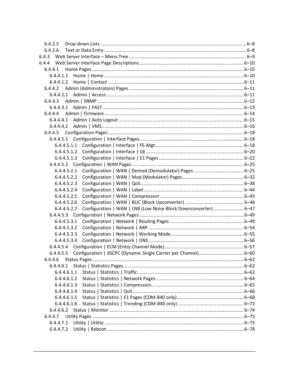 Comtech EF Data CDM-840 User Manual | Page 10 / 244