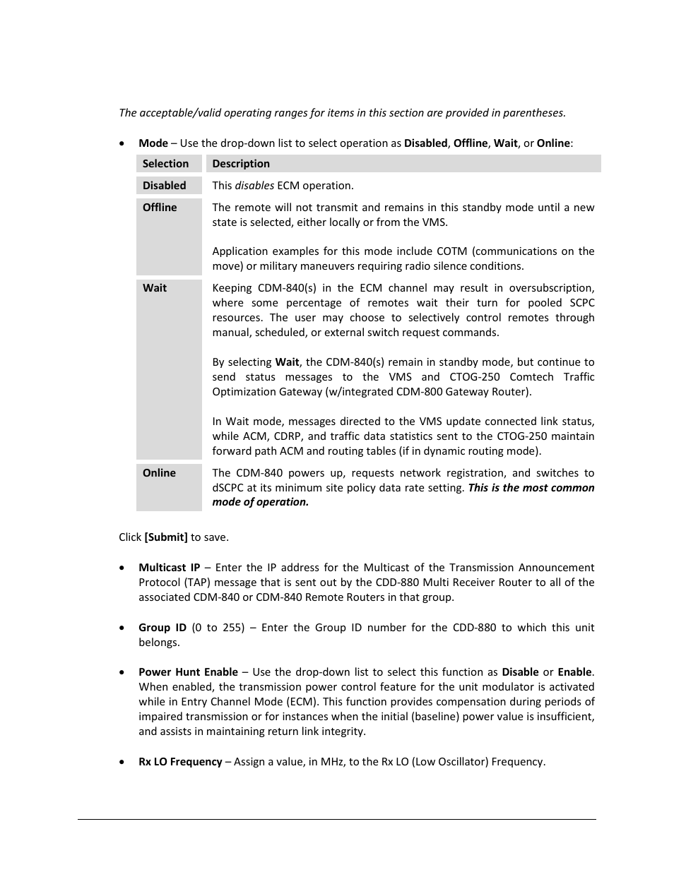 Comtech EF Data CDM-840 User Manual | Page 126 / 244