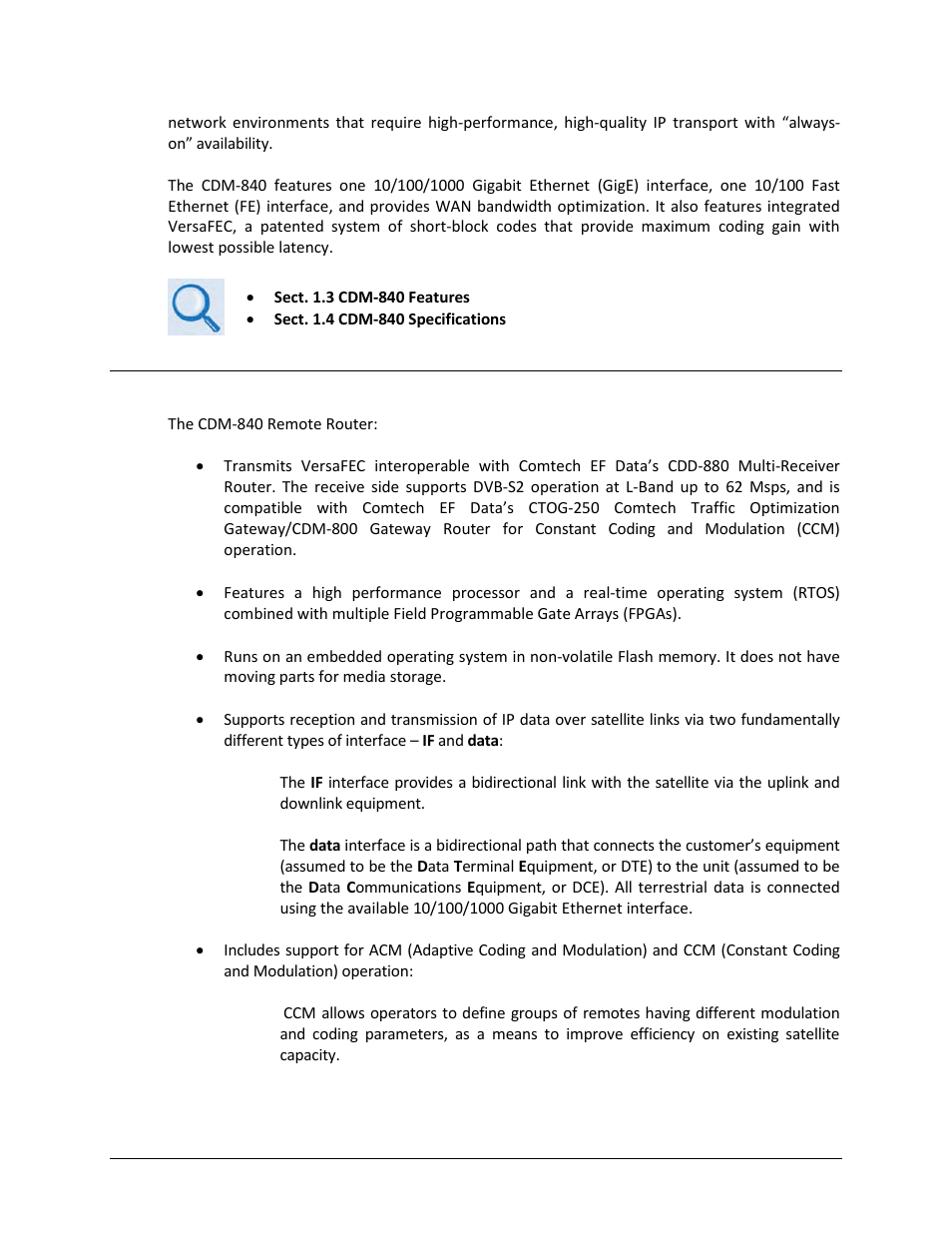 2 cdm-840 functional description | Comtech EF Data CDM-840 User Manual | Page 26 / 244