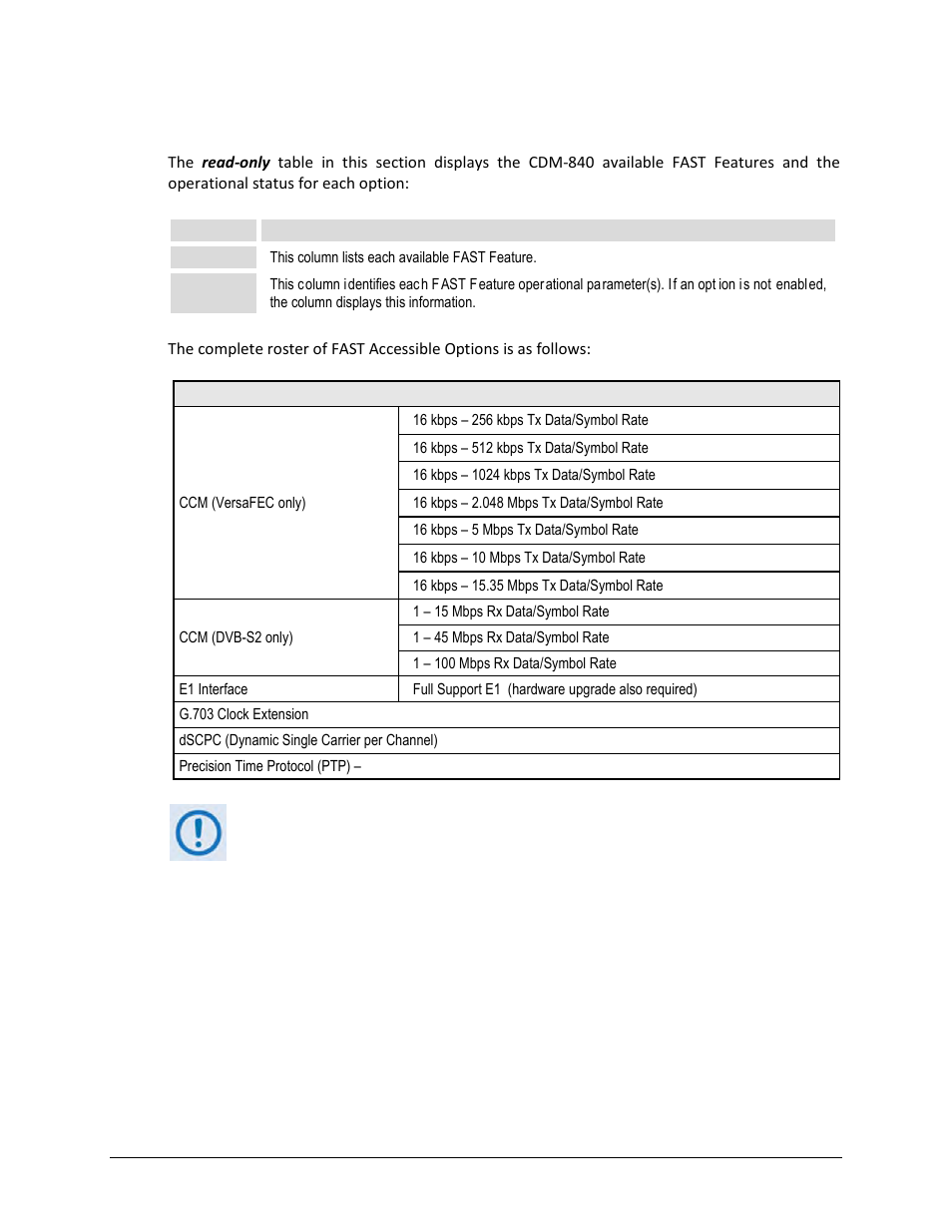 1 fast configuration | Comtech EF Data CDM-840 User Manual | Page 67 / 244