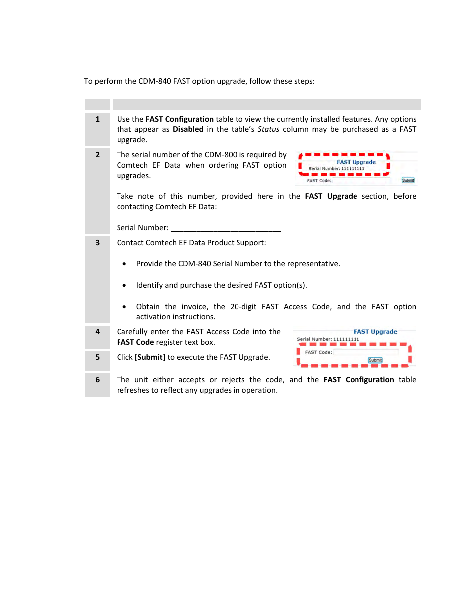 2 fast upgrade | Comtech EF Data CDM-840 User Manual | Page 68 / 244