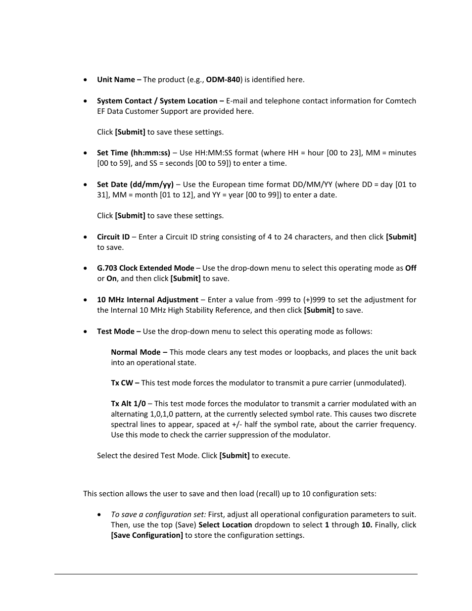 Comtech EF Data ODM-840 User Manual | Page 153 / 184
