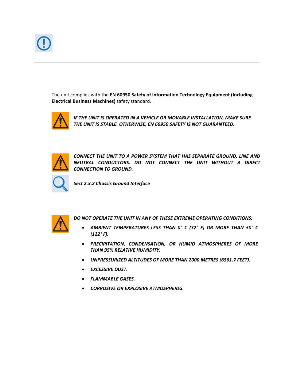 Safety and compliance, Electrical safety and compliance, Electrical installation | Operating environment | Comtech EF Data ODM-840 User Manual | Page 19 / 184