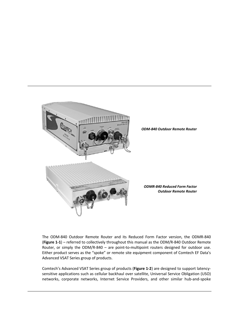 Chapter 1. introduction, 1 overview | Comtech EF Data ODM-840 User Manual | Page 27 / 184