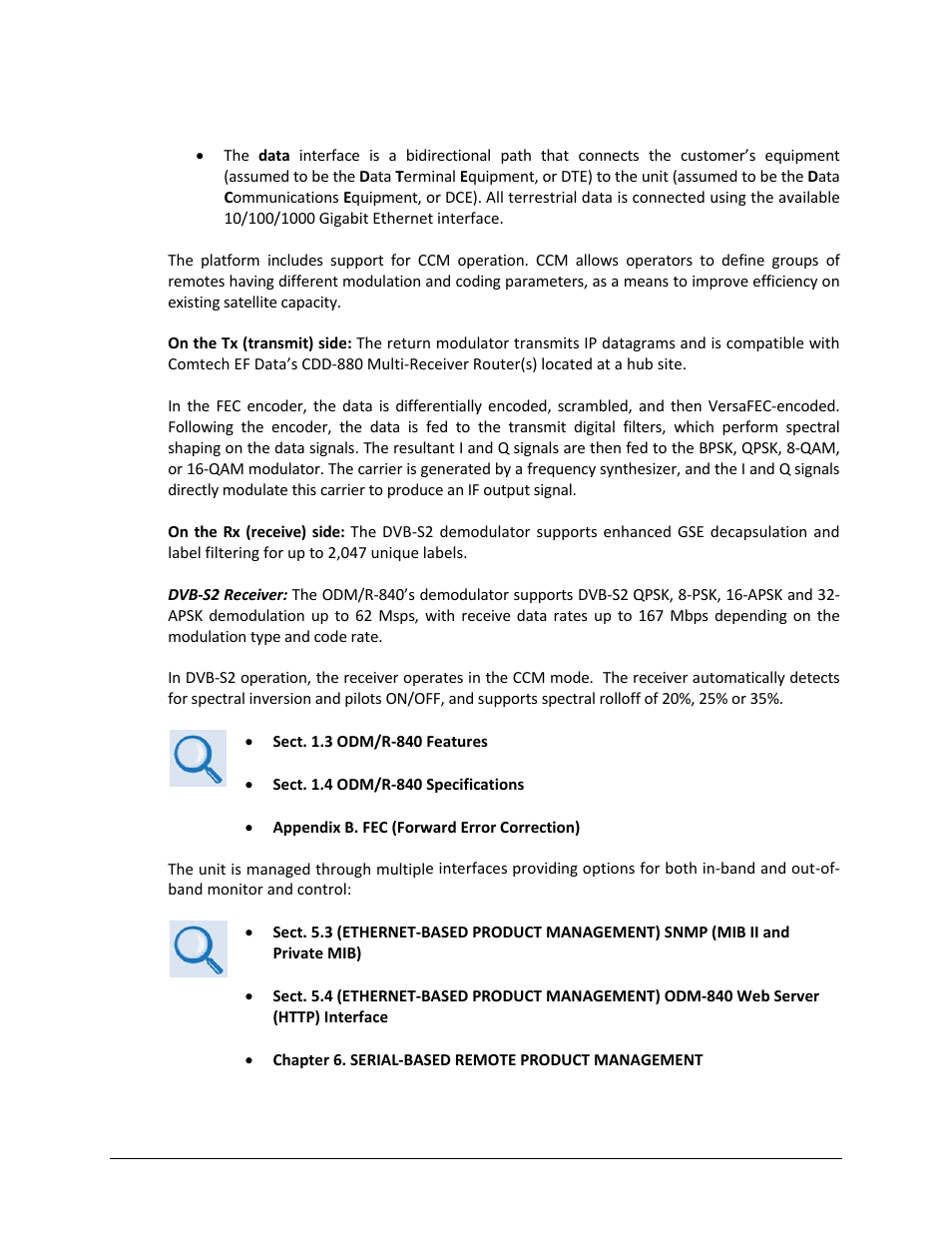 Comtech EF Data ODM-840 User Manual | Page 29 / 184