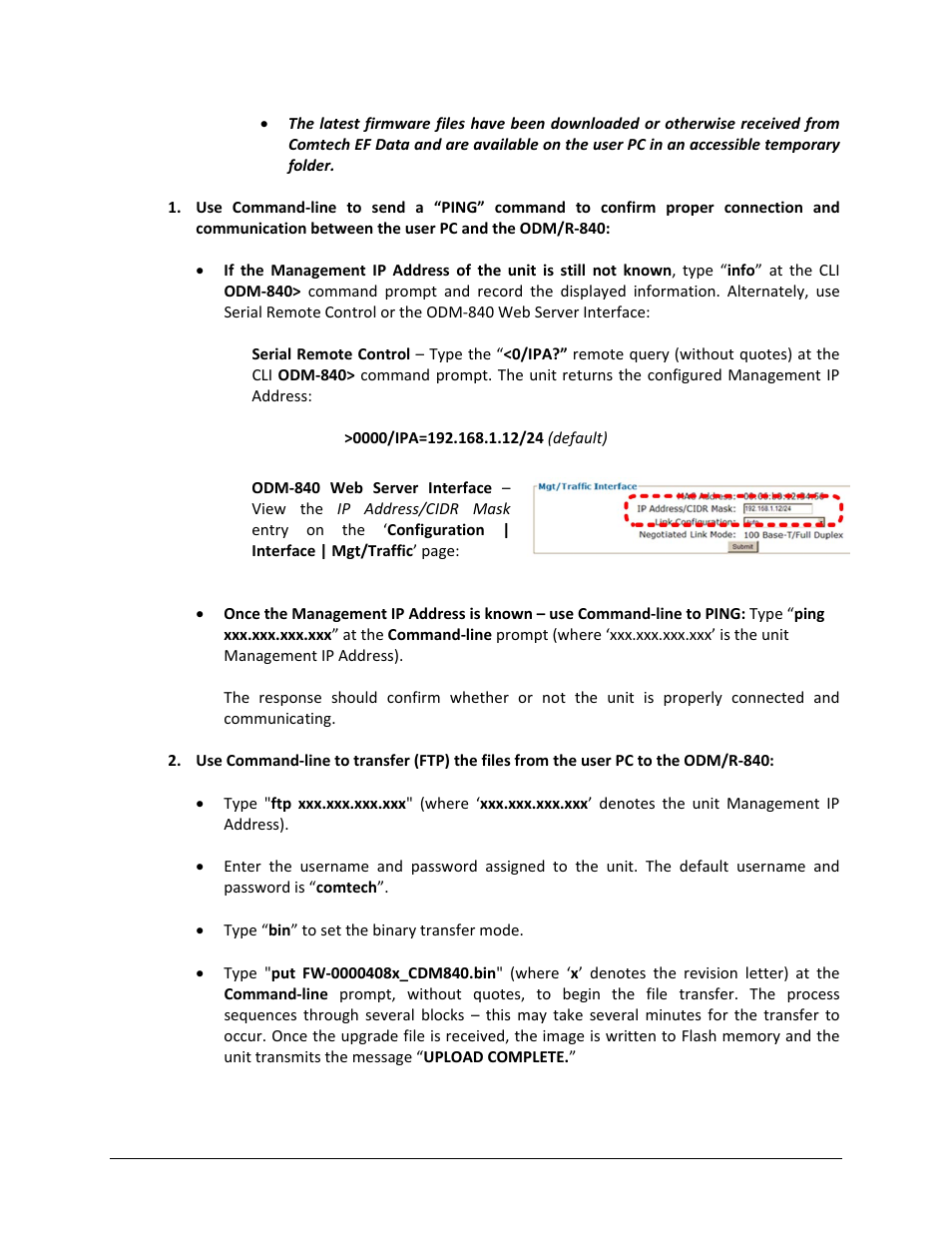 Comtech EF Data ODM-840 User Manual | Page 87 / 184