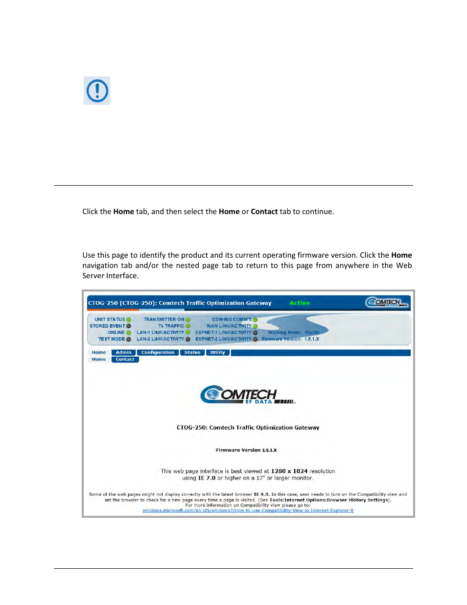 1 home | home | Comtech EF Data CTOG-250 User Manual | Page 112 / 236