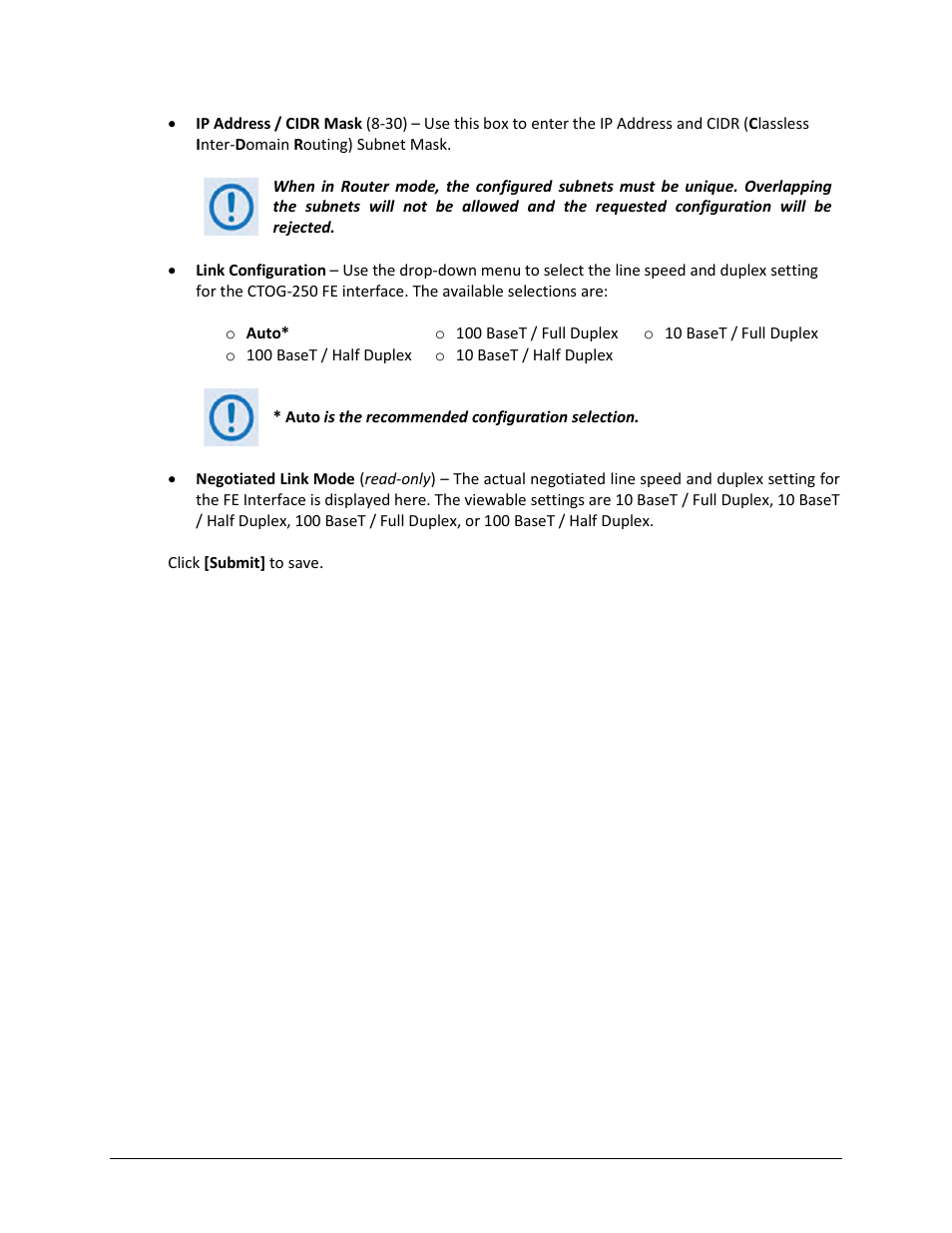 Comtech EF Data CTOG-250 User Manual | Page 122 / 236