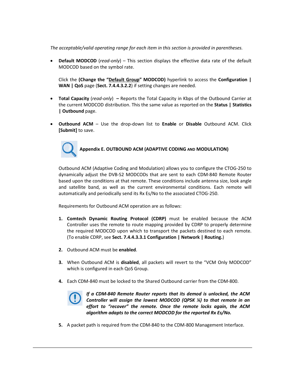 Comtech EF Data CTOG-250 User Manual | Page 127 / 236
