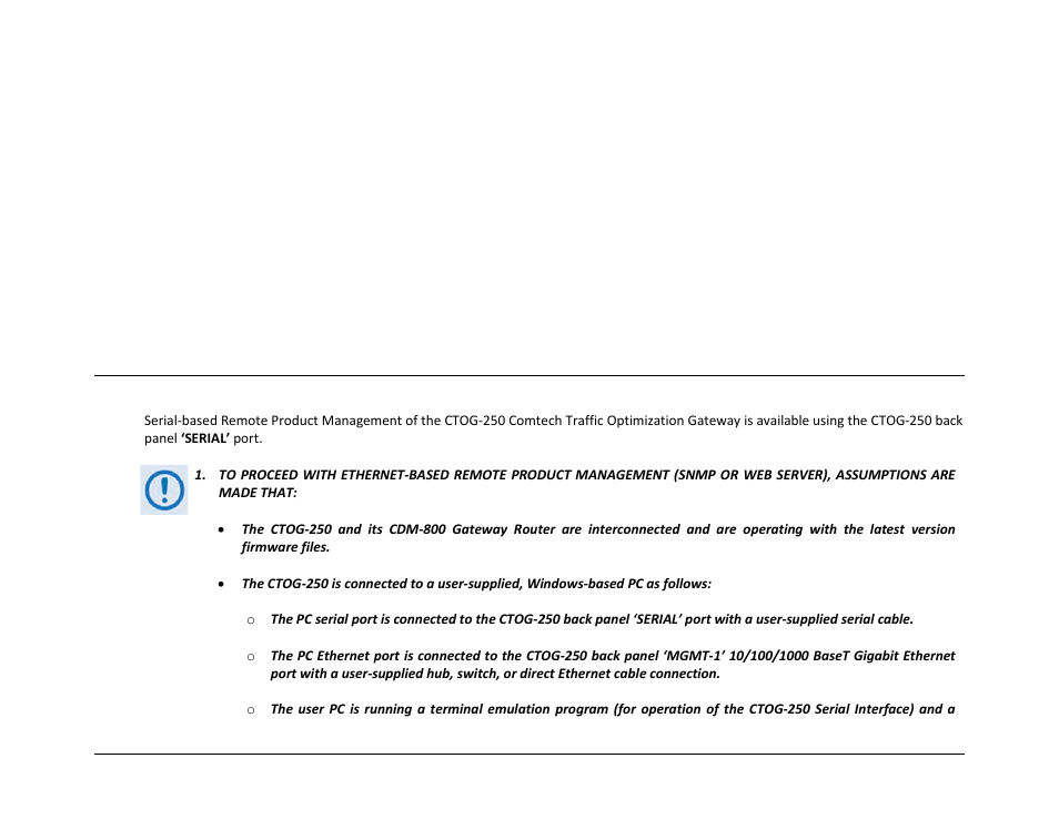 Chapter 8. serial-based remote product management, 1 introduction | Comtech EF Data CTOG-250 User Manual | Page 177 / 236