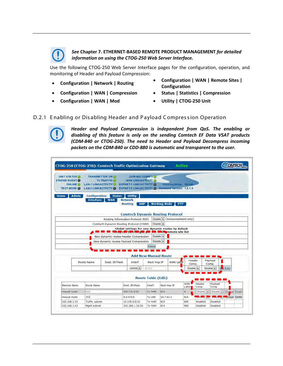 Comtech EF Data CTOG-250 User Manual | Page 218 / 236