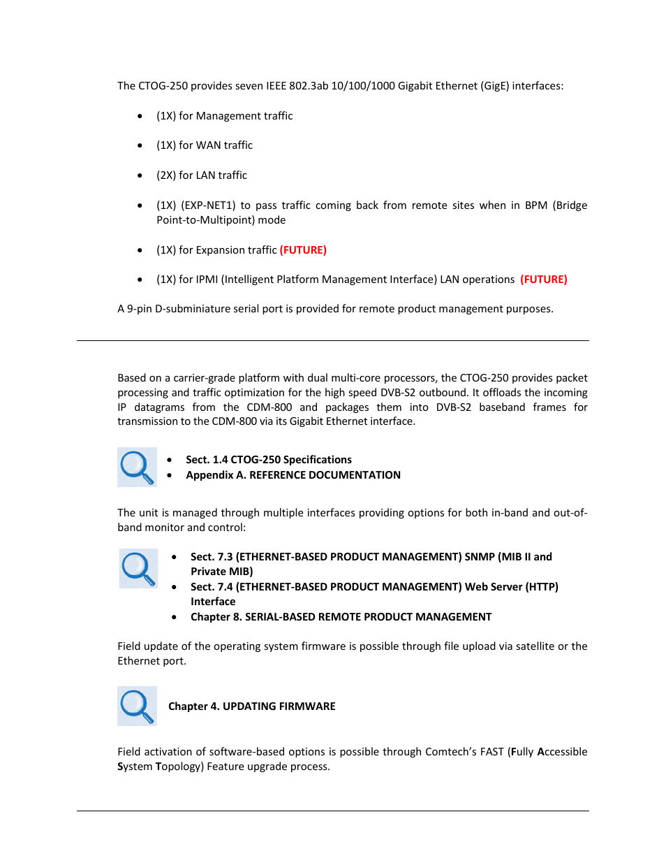 2 ctog-250 functional description | Comtech EF Data CTOG-250 User Manual | Page 25 / 236