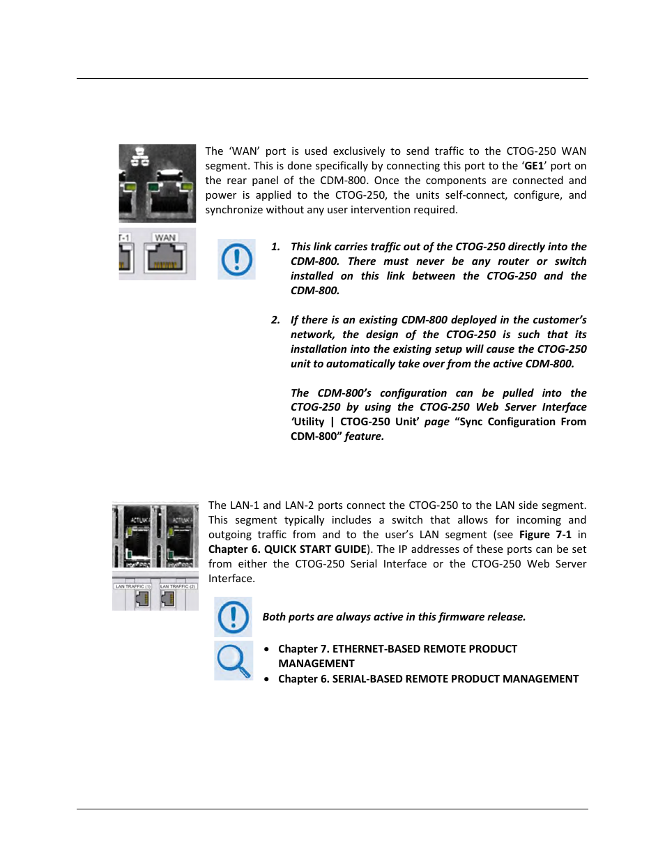 1 ethernet traffic connector group, 1 wan port, 2 lan-1 and lan-2 ports | Comtech EF Data CTOG-250 User Manual | Page 57 / 236