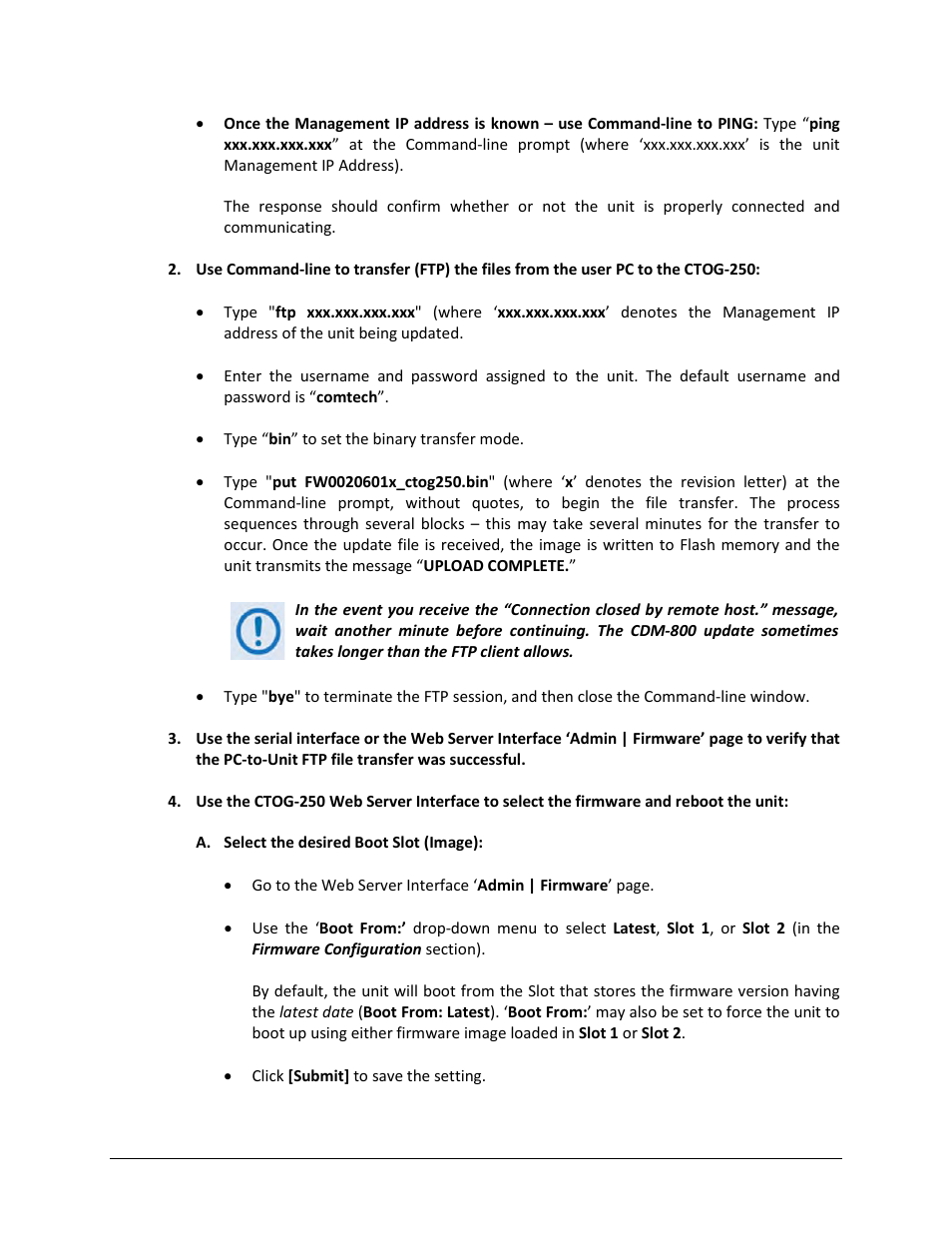 Comtech EF Data CTOG-250 User Manual | Page 79 / 236