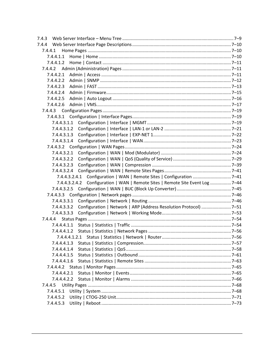 Comtech EF Data CTOG-250 User Manual | Page 9 / 236