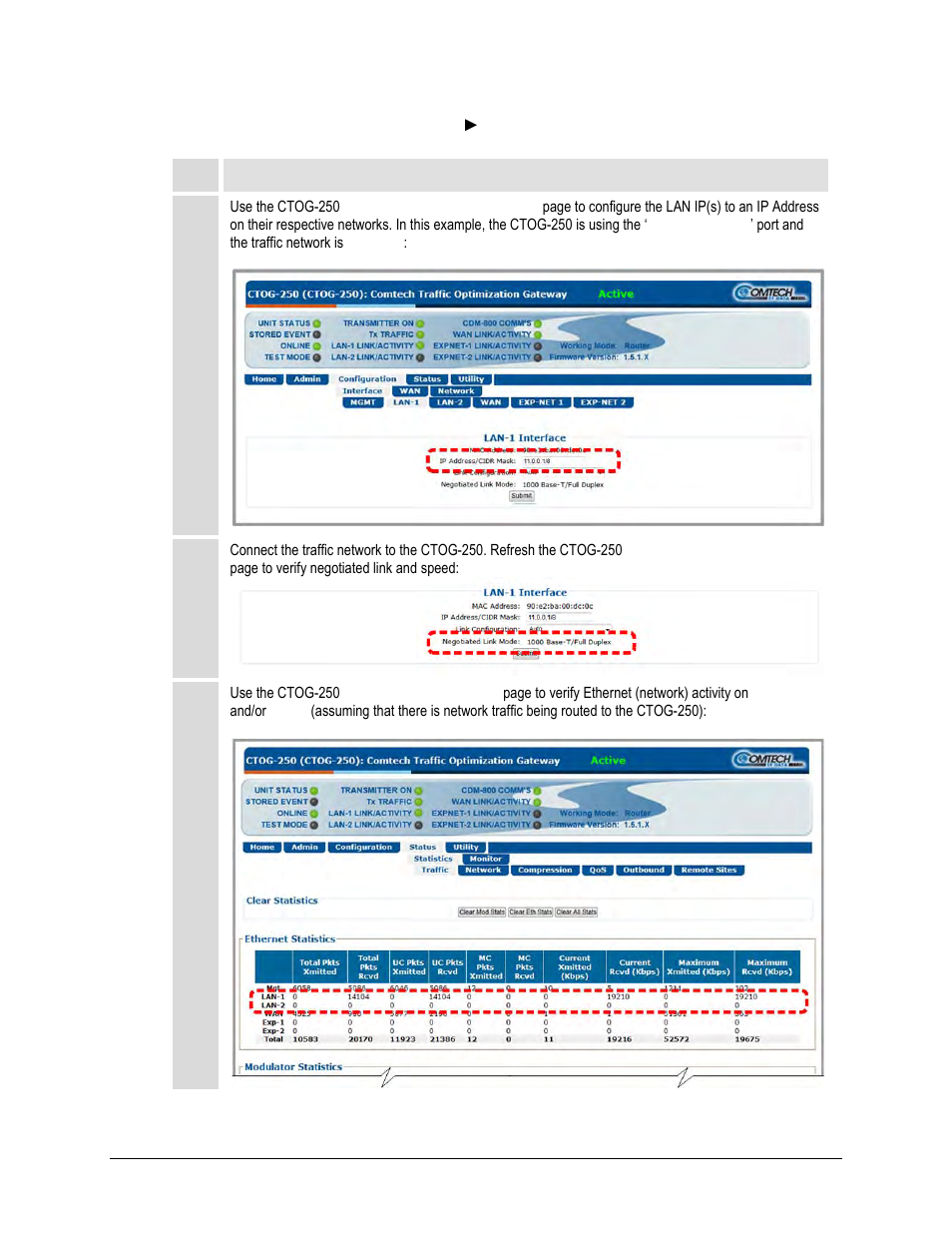 1 configuring traffic: ctog-250 ► cdm-840 | Comtech EF Data CTOG-250 User Manual | Page 93 / 236