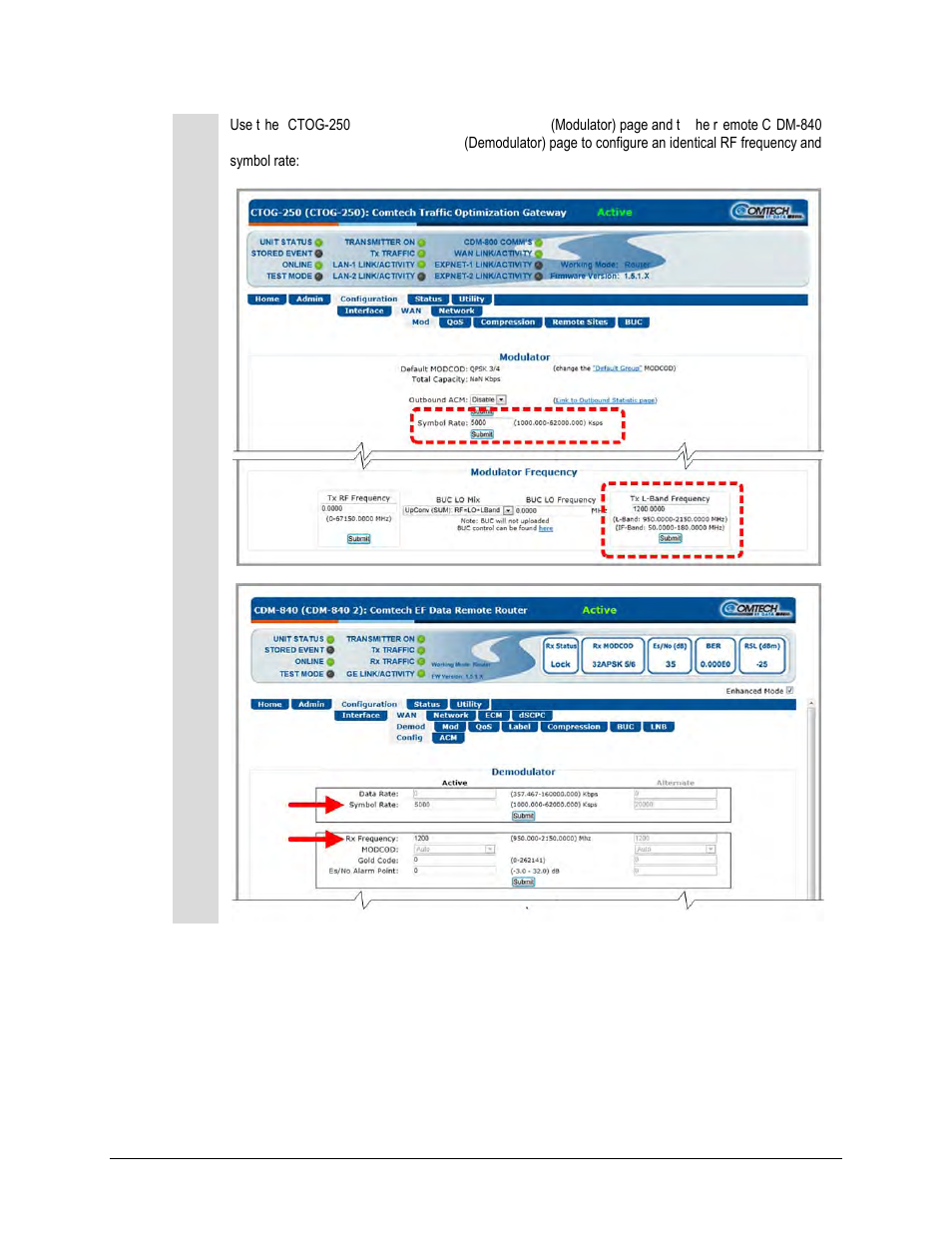 Comtech EF Data CTOG-250 User Manual | Page 94 / 236