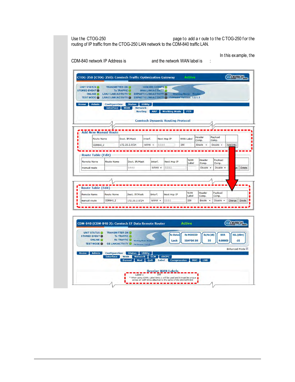 Comtech EF Data CTOG-250 User Manual | Page 95 / 236