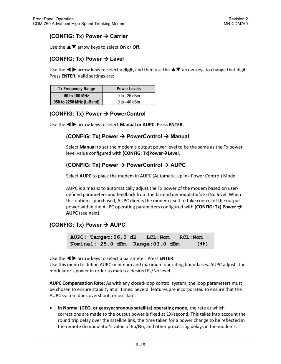 Comtech EF Data CDM-760 User Manual | Page 101 / 416