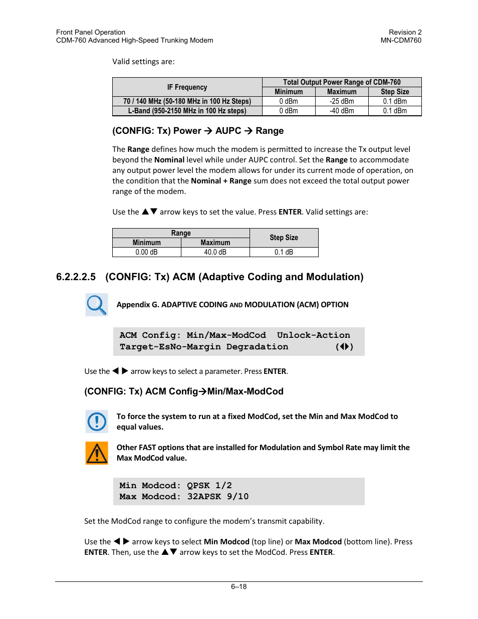 Comtech EF Data CDM-760 User Manual | Page 104 / 416