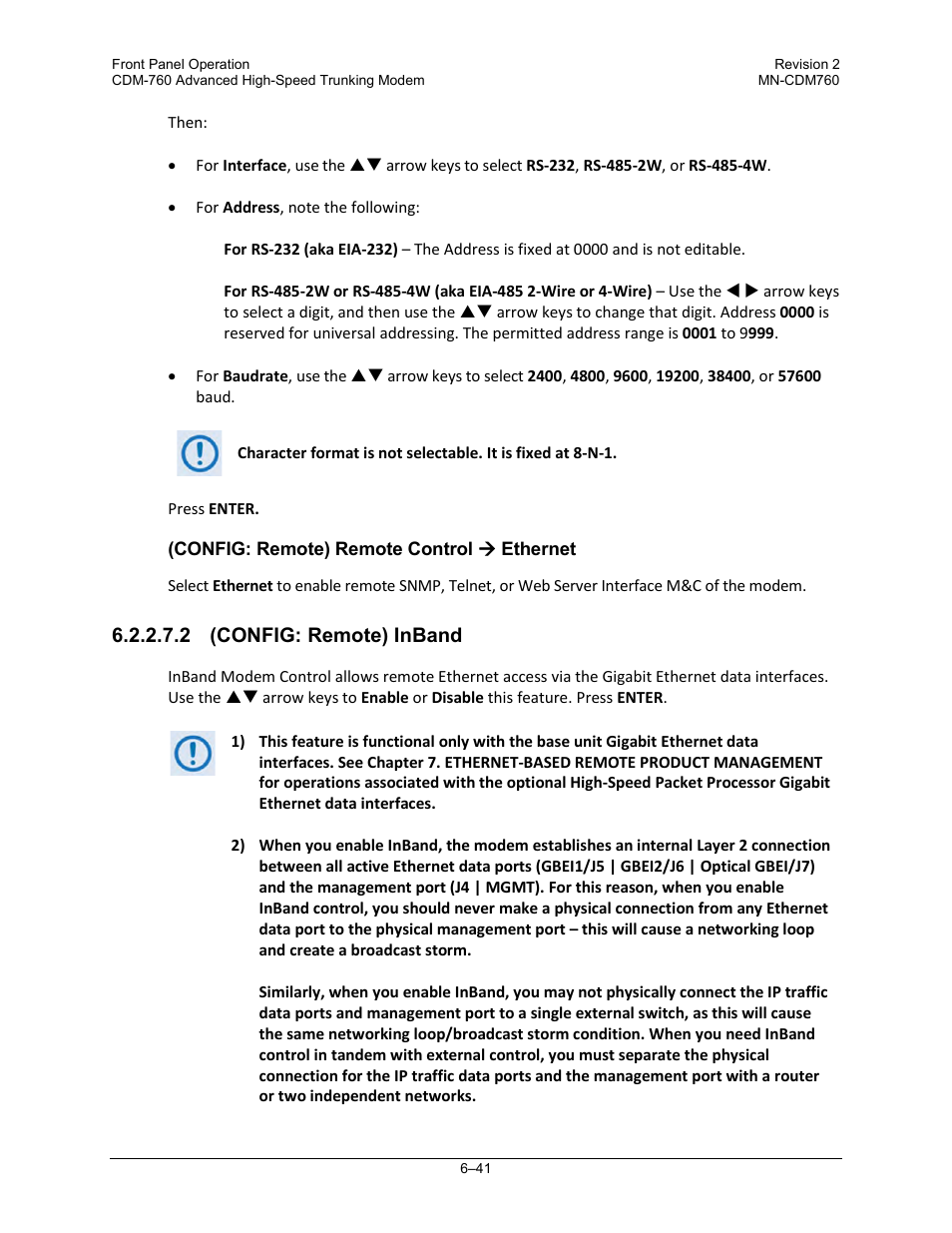 Comtech EF Data CDM-760 User Manual | Page 127 / 416