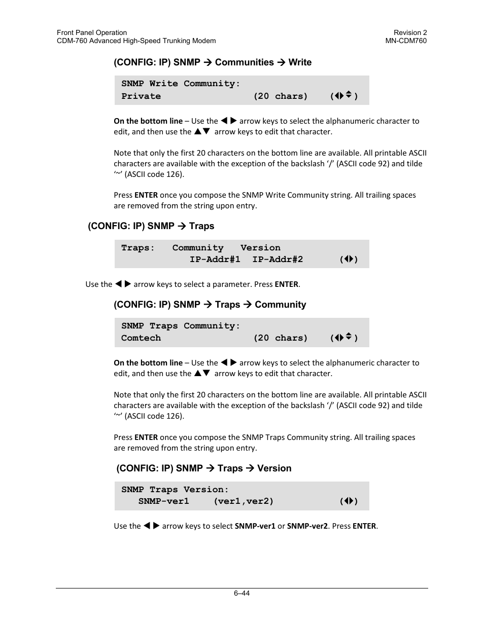 Comtech EF Data CDM-760 User Manual | Page 130 / 416