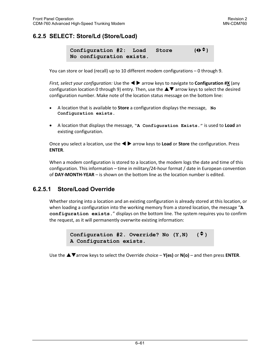 Comtech EF Data CDM-760 User Manual | Page 147 / 416