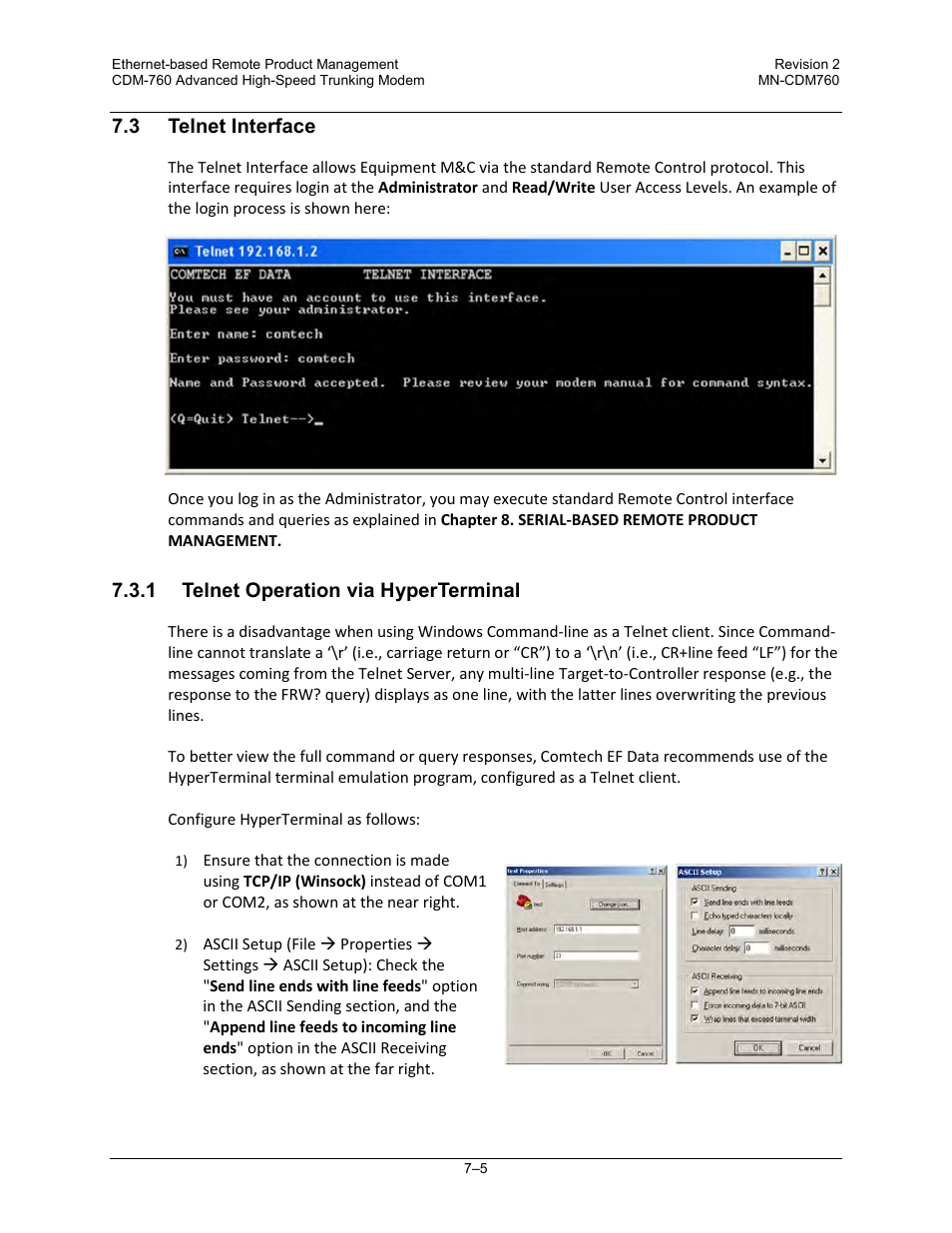 Comtech EF Data CDM-760 User Manual | Page 163 / 416