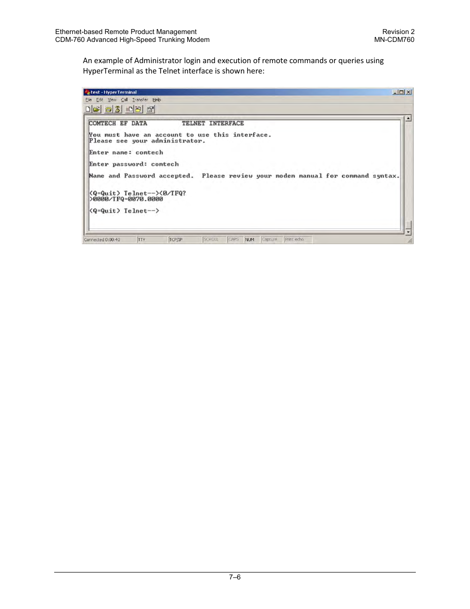 Comtech EF Data CDM-760 User Manual | Page 164 / 416