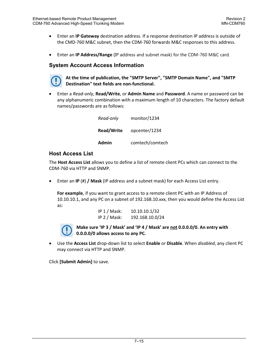 Comtech EF Data CDM-760 User Manual | Page 173 / 416