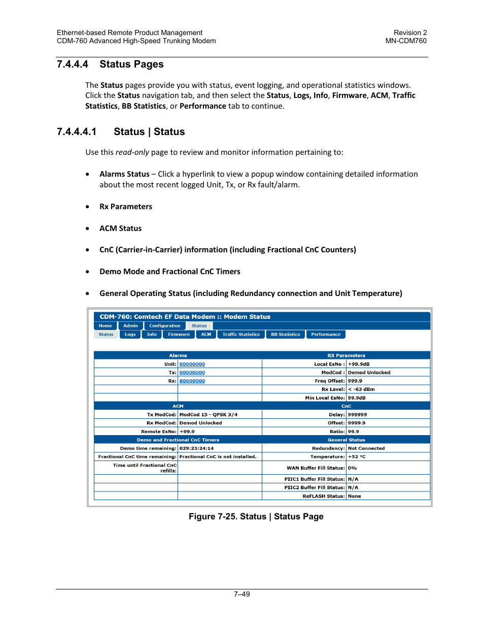 Comtech EF Data CDM-760 User Manual | Page 207 / 416