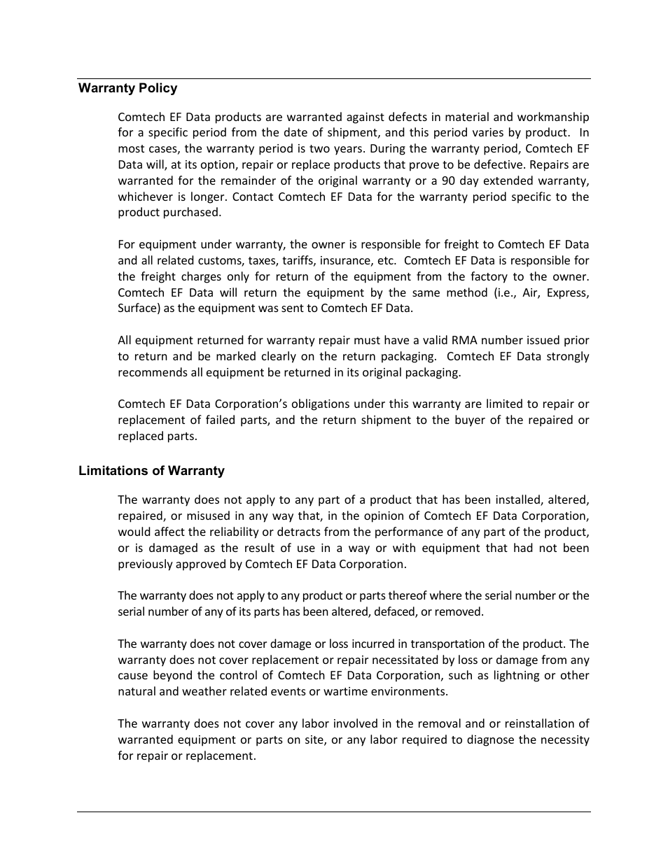 Comtech EF Data CDM-760 User Manual | Page 25 / 416