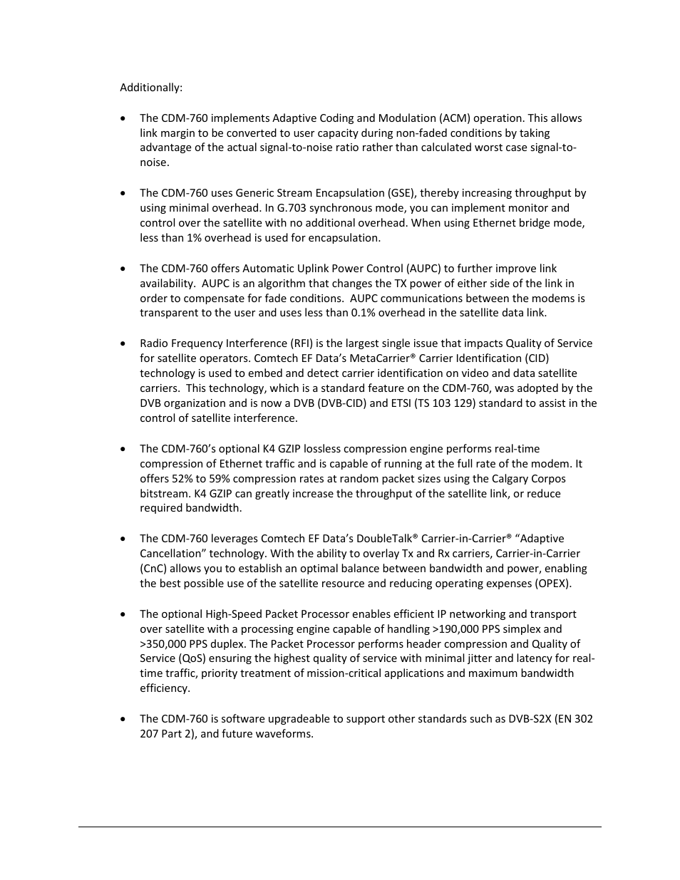 Comtech EF Data CDM-760 User Manual | Page 28 / 416