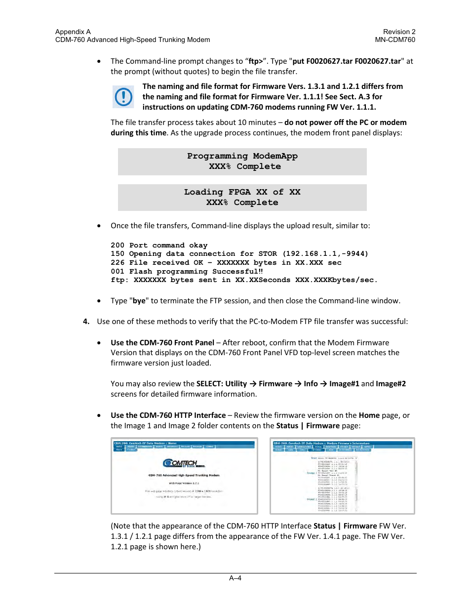 Comtech EF Data CDM-760 User Manual | Page 282 / 416