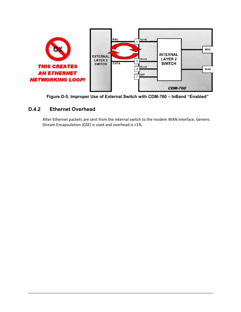 D.4.2 ethernet overhead | Comtech EF Data CDM-760 User Manual | Page 309 / 416