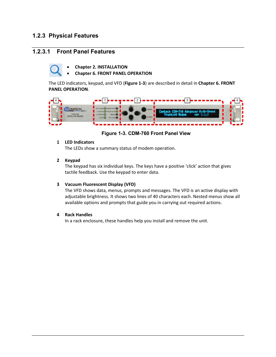 Comtech EF Data CDM-760 User Manual | Page 31 / 416