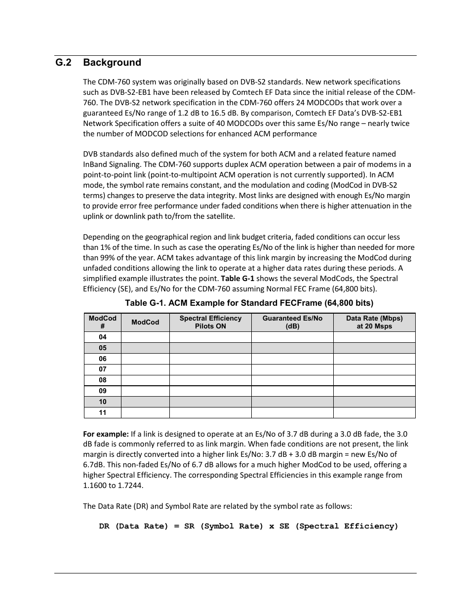 G.2 background | Comtech EF Data CDM-760 User Manual | Page 336 / 416
