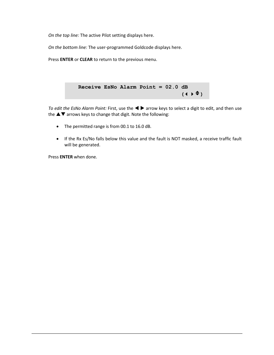 7 (config) rx: esno | Comtech EF Data CDM-750 User Manual | Page 106 / 302