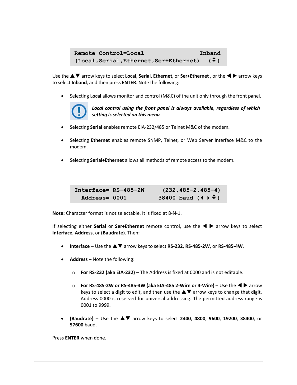 8 config: remote (remote control), 1 (config) remote control: serial or ser+ethernet | Comtech EF Data CDM-750 User Manual | Page 113 / 302