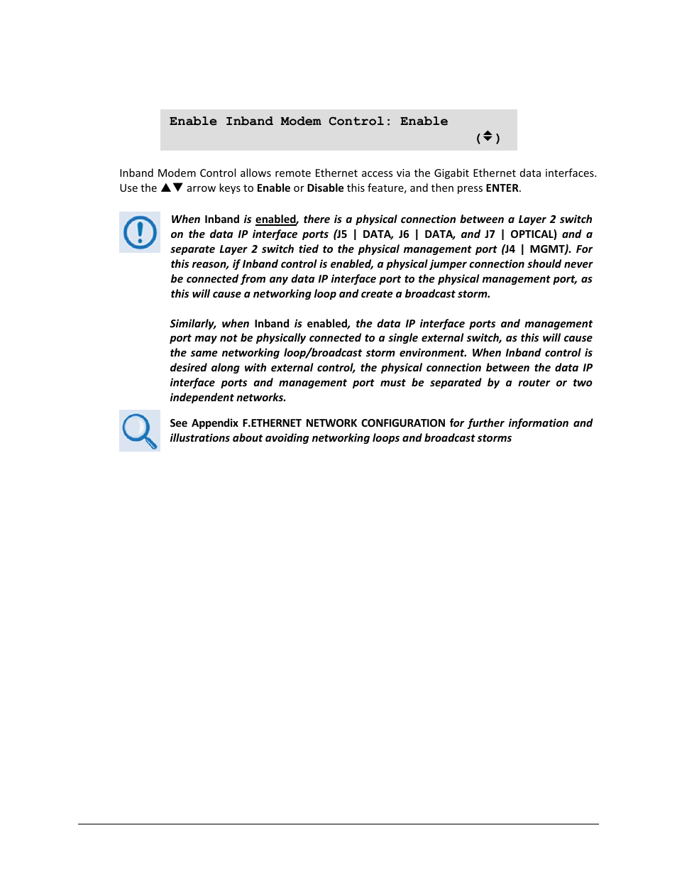 2 (config) remote control: inband | Comtech EF Data CDM-750 User Manual | Page 114 / 302