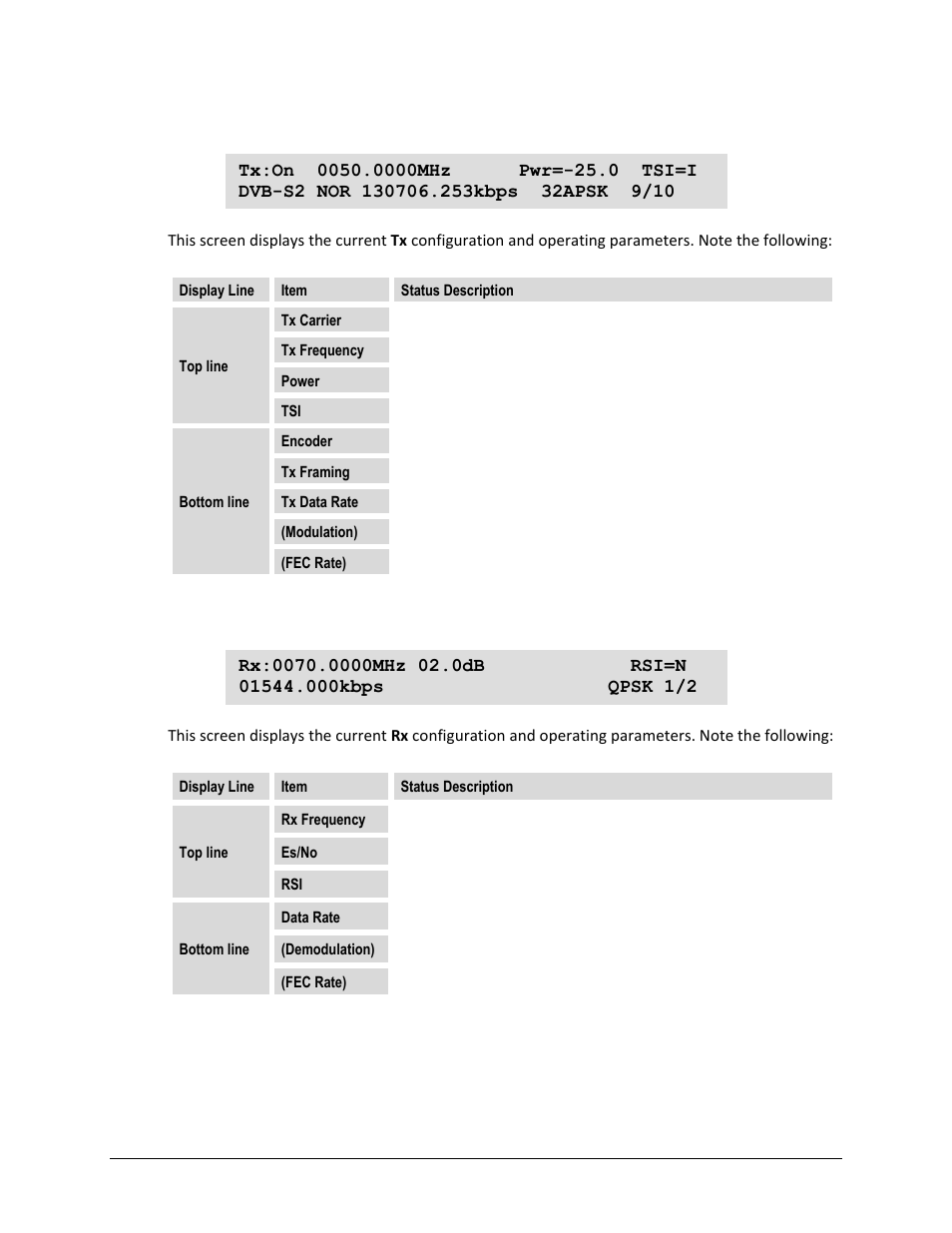 3 info: tx, 4 info: rx | Comtech EF Data CDM-750 User Manual | Page 131 / 302