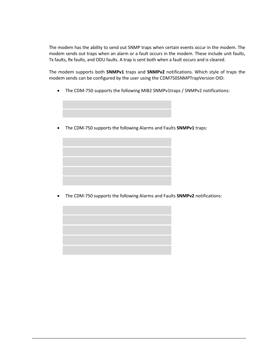3 snmp traps | Comtech EF Data CDM-750 User Manual | Page 148 / 302